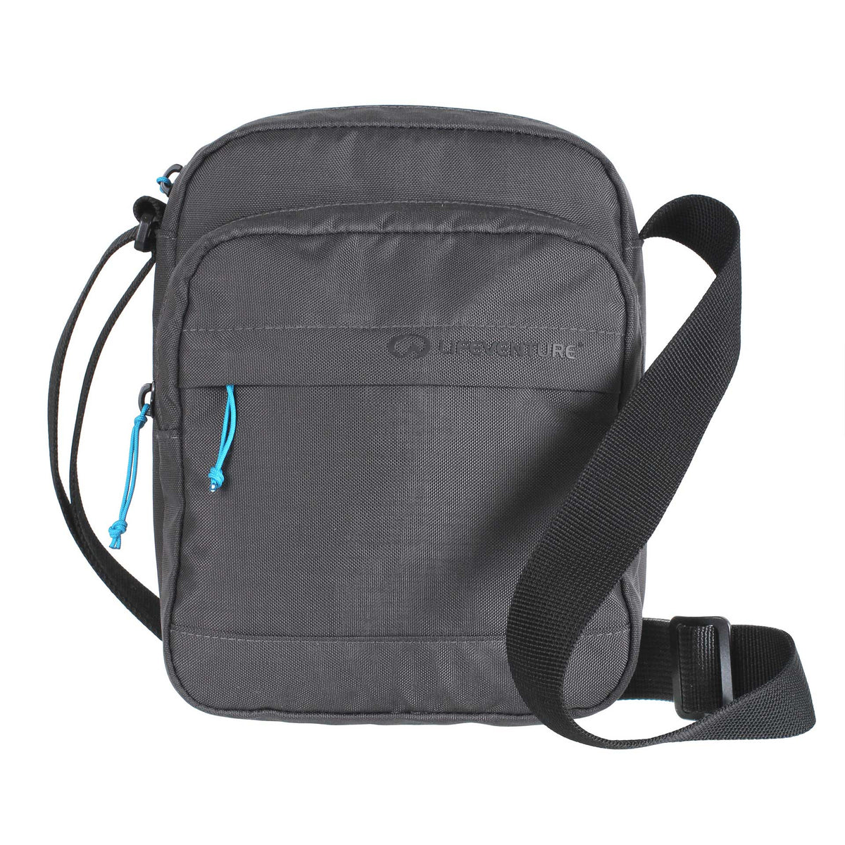 RFiD-Umhängetasche, recycelt, Grau – Life Venture