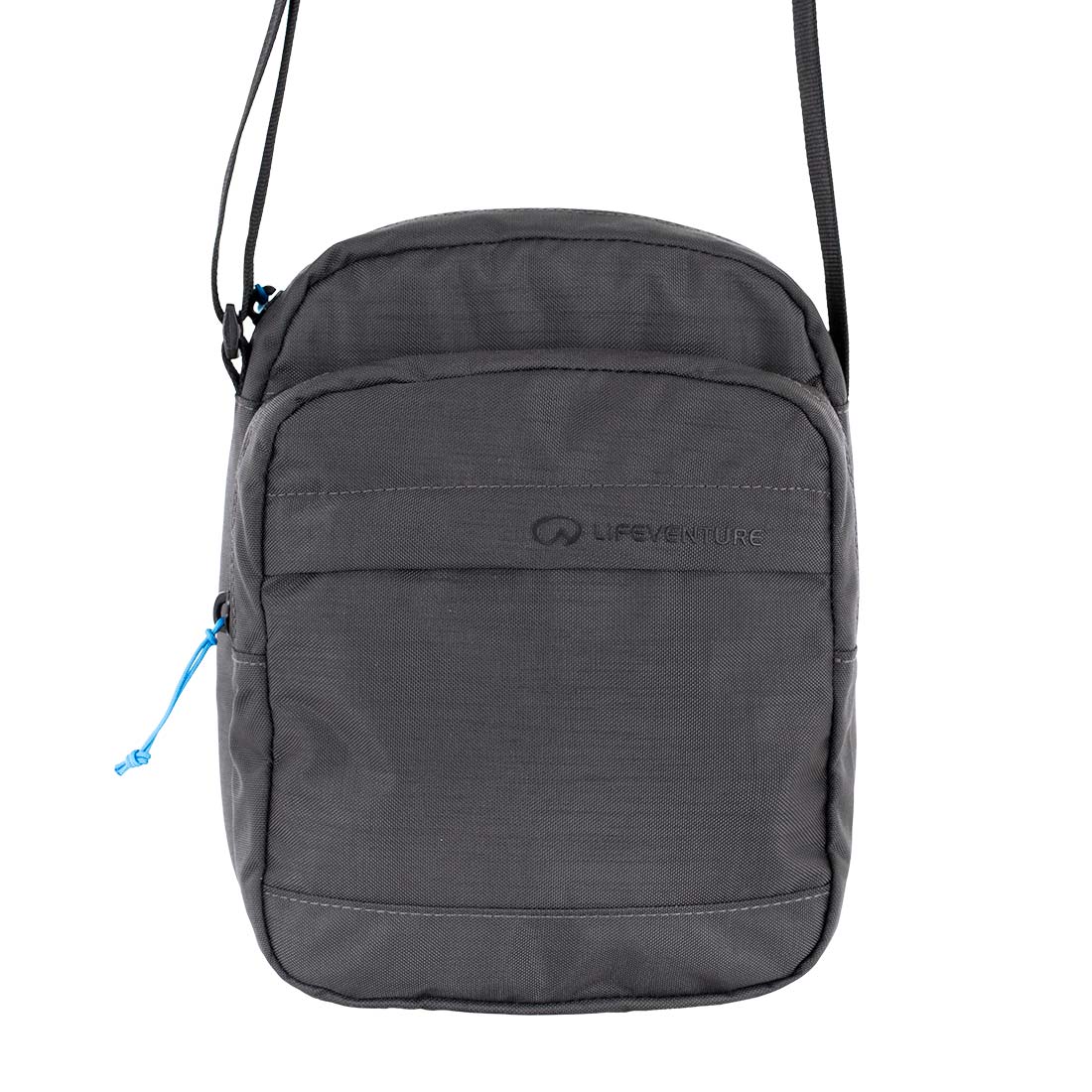 RFiD-Umhängetasche, recycelt, Grau – Life Venture
