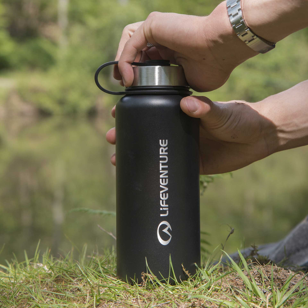 Edelstahlflasche 1 Liter – LifeVenture