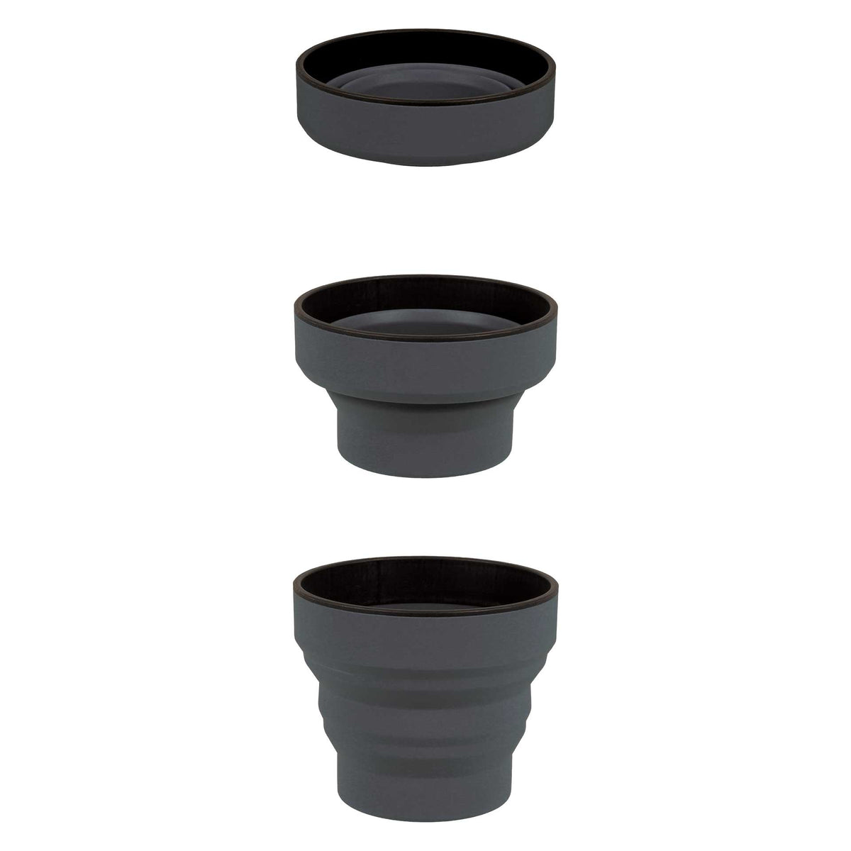 Silikon Ellipse Flexi-Becher, Graphit – Life Venture