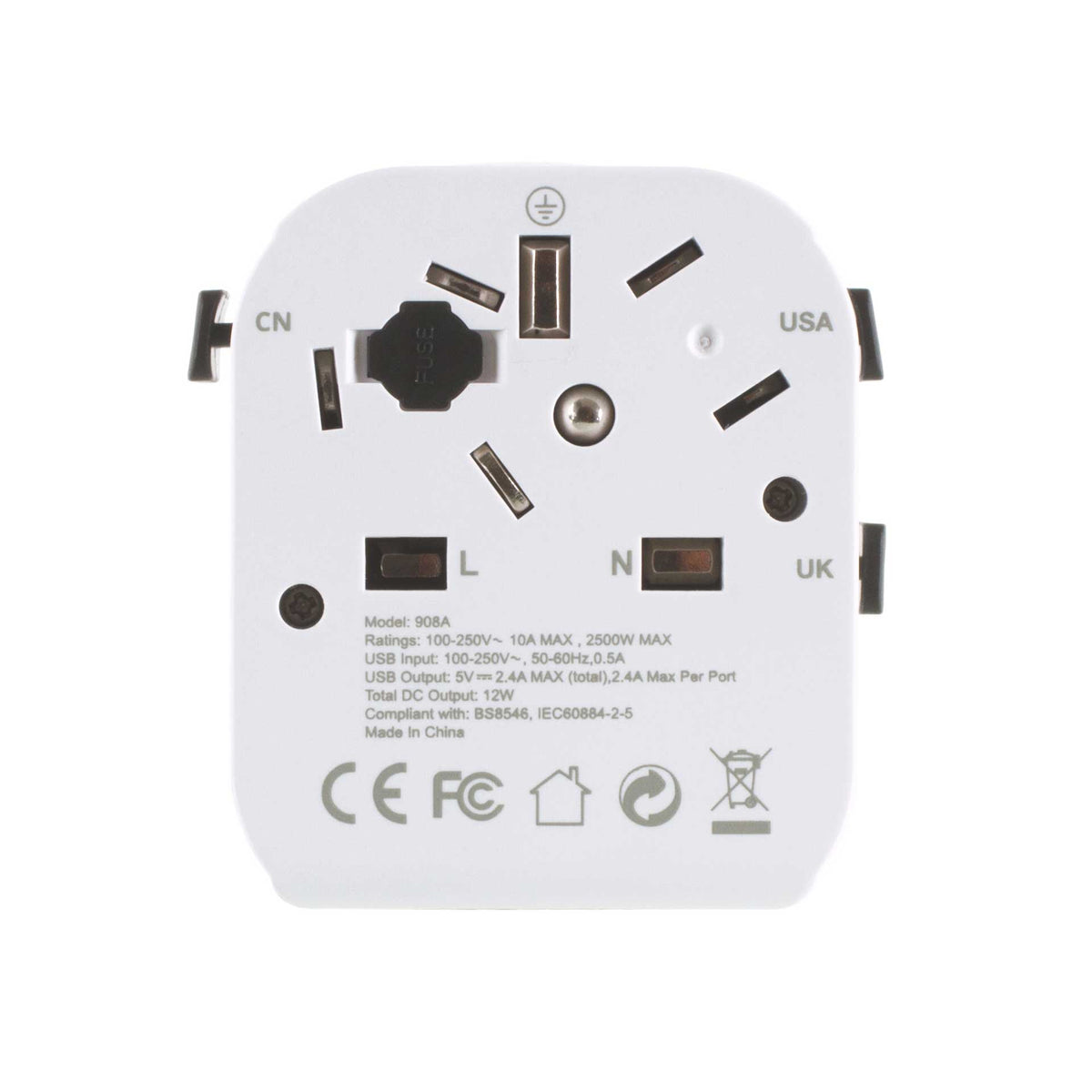 UK-zu-Welt-Reiseadapter mit USB – Life Venture