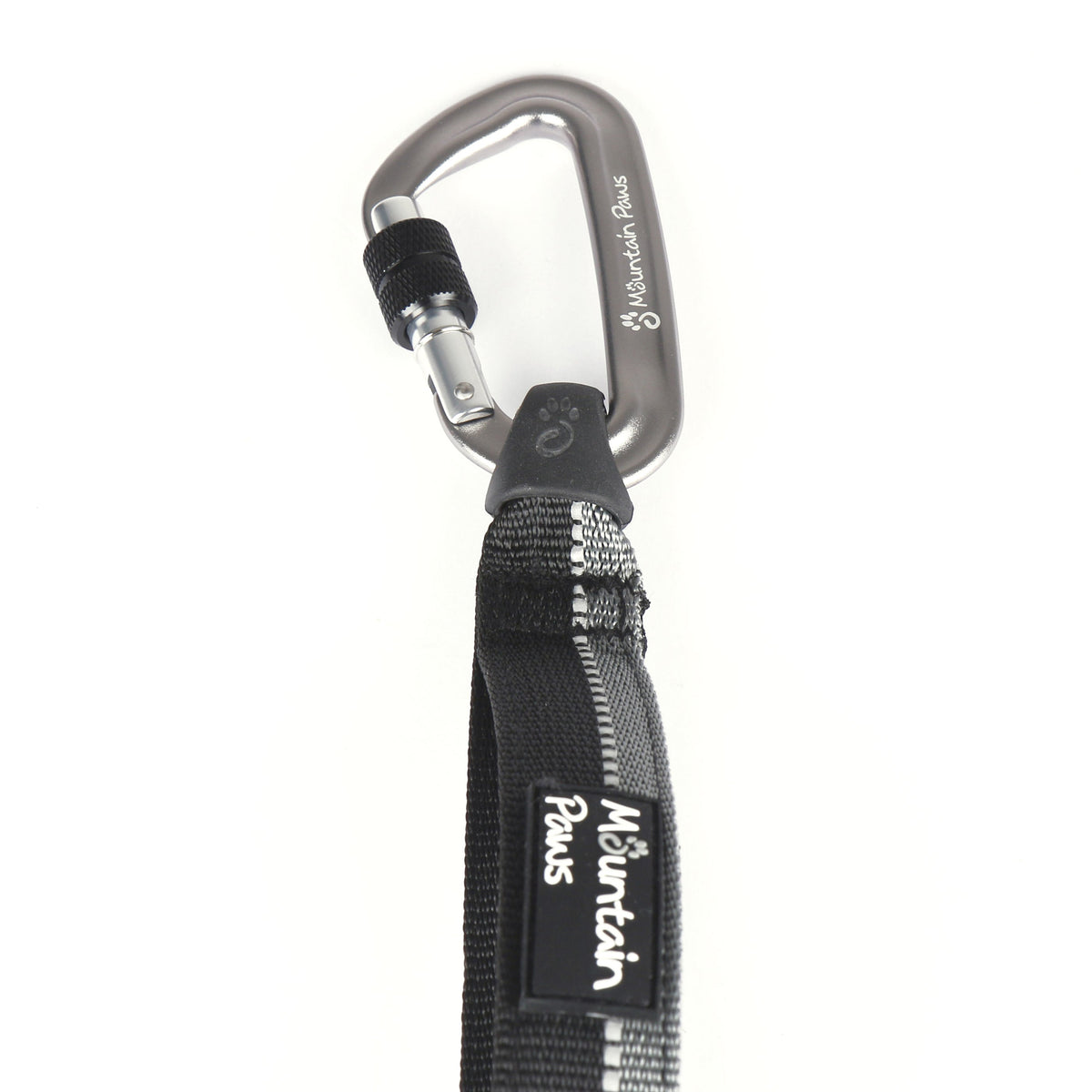 Stoßdämpfende Hundeleine Schwarz – Mountain Paws