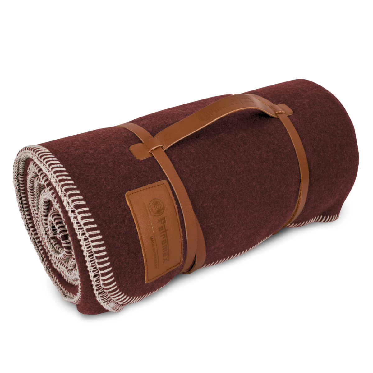 Petromax Wool Blanket 150 x 200 cm smoky - Petromax - Bordeau Red/Chocolate Brown