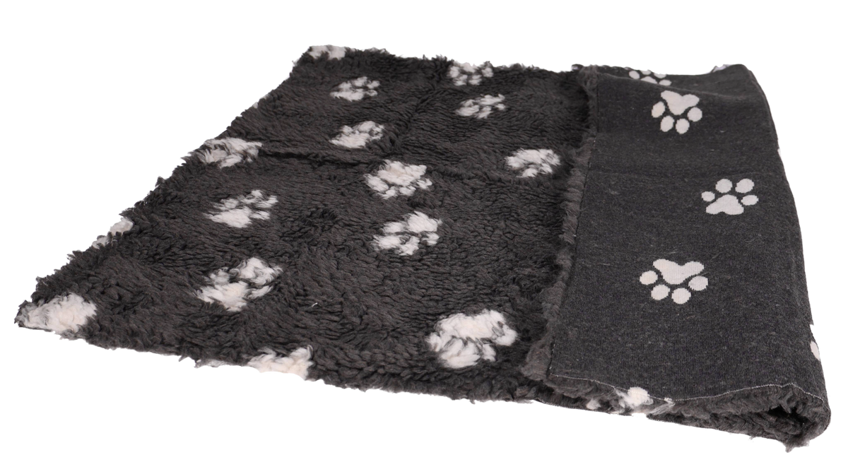 Active Canis Vetbed 100x150 cm, Large grau mit Pfoten