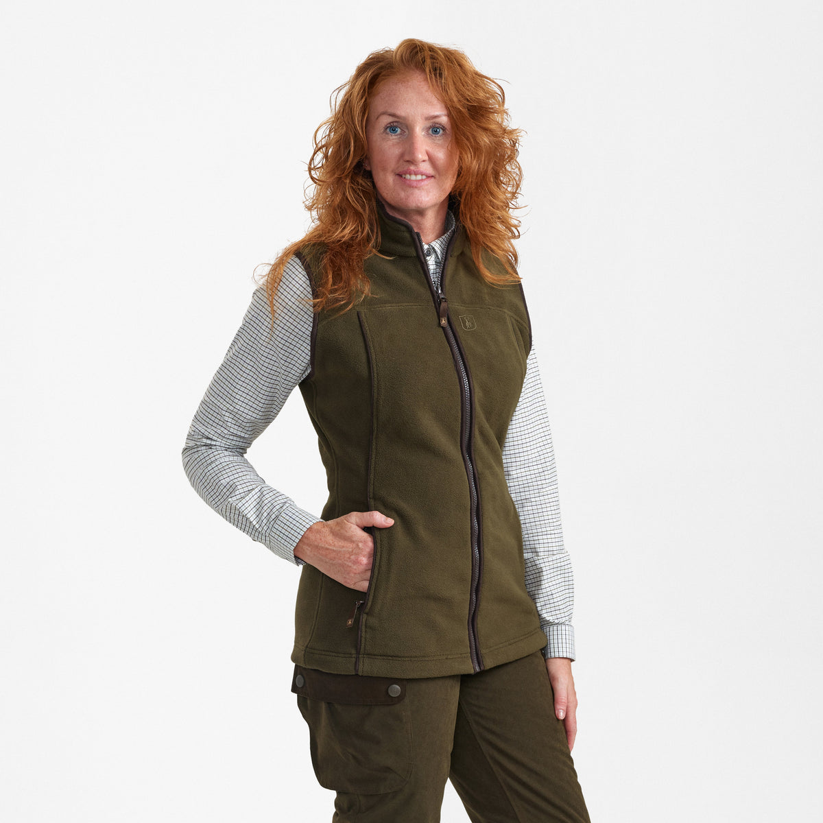 Lady Eagle Fleeceweste Tarmac Green - Deerhunter