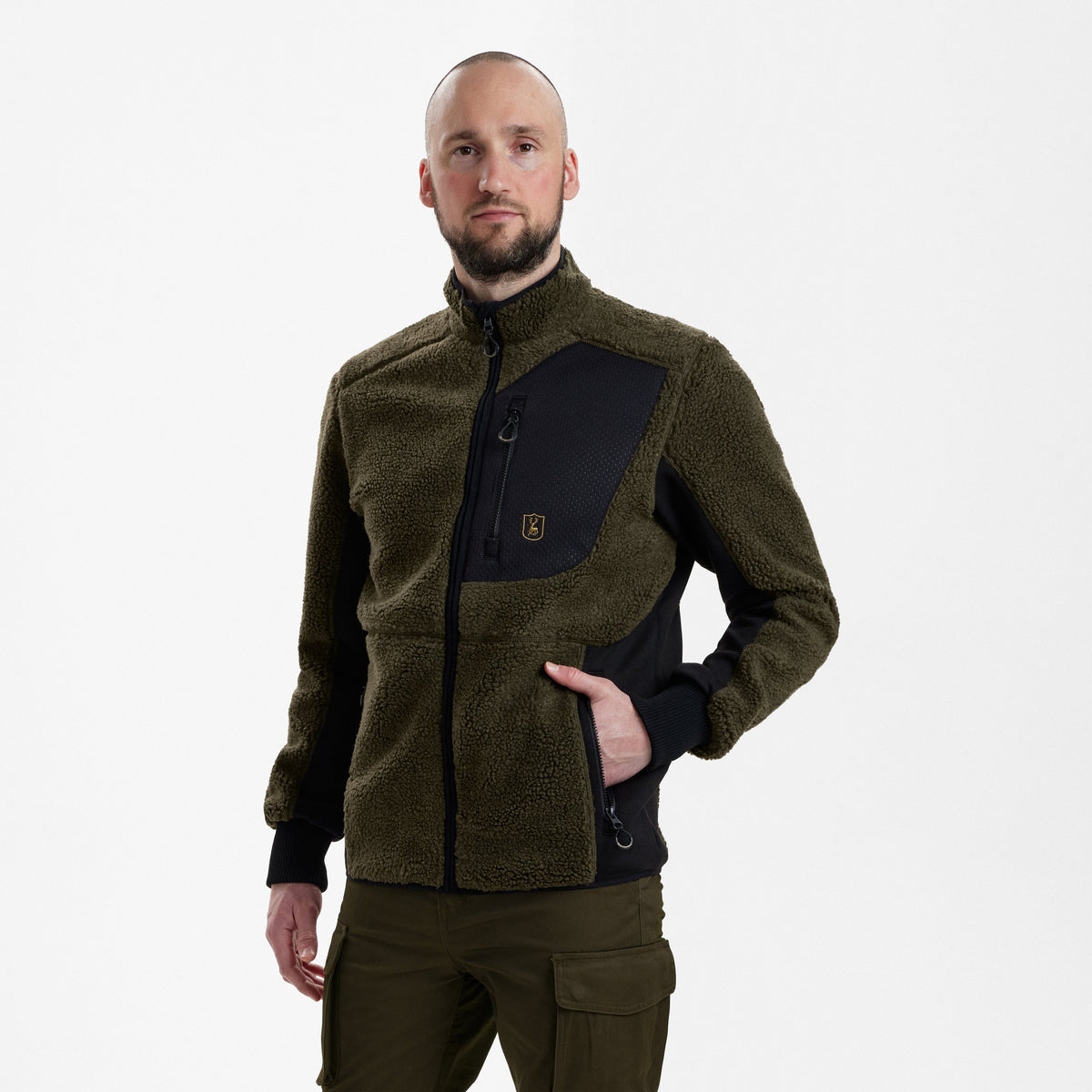 Rogaland Faserpelzjacke Grün - Deerhunter