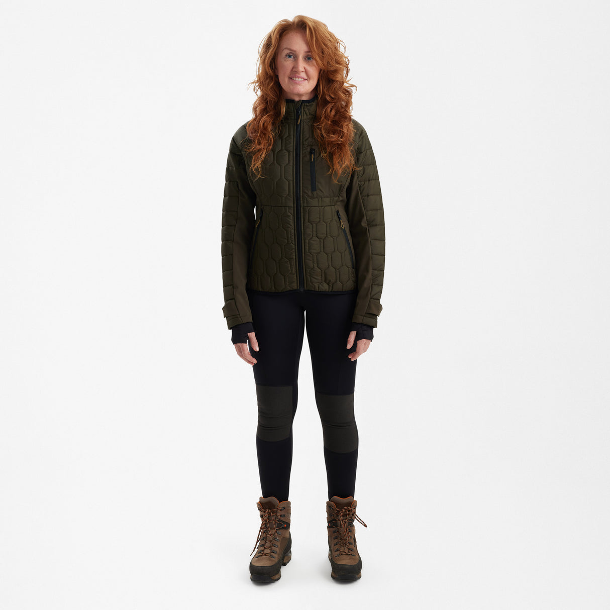 Lady Mossdale Steppjacke Forest Green - Deerhunter