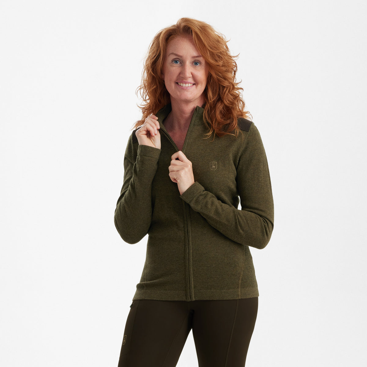 Lady Darlington Strickcardigan - Cypress - Deerhunter