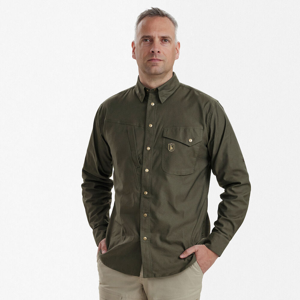 Matobo Hemd Forest Green - Deerhunter