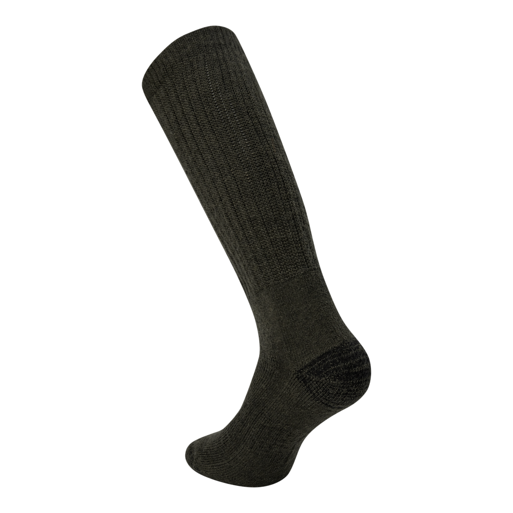 Wolle-Seide-Socken Forest Green - Deerhunter