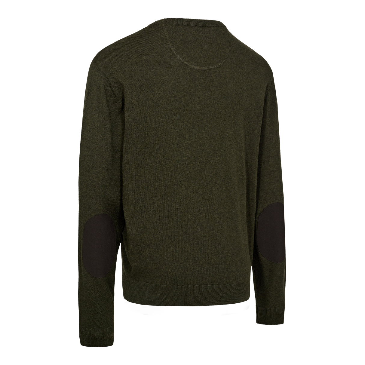 Harrington Strickpullover mit Rundhalsausschnitt - Forest Ember Melange – Deerhunter