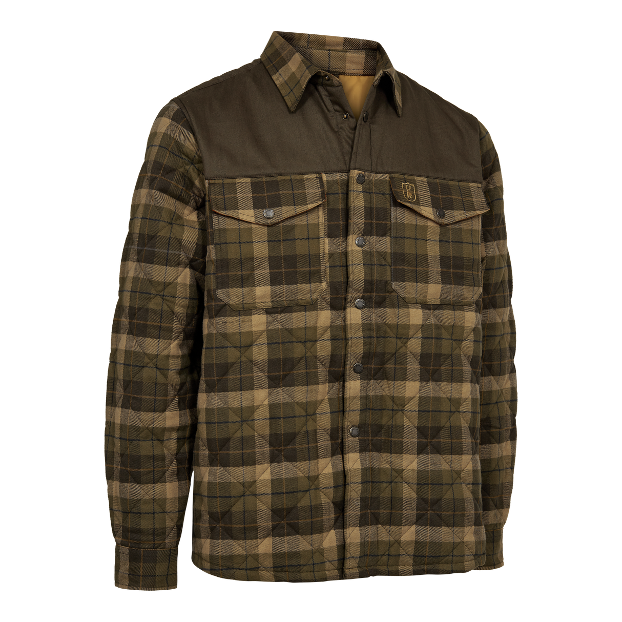 Elbert Stepphemdjacke – Brown Check – Deerhunter