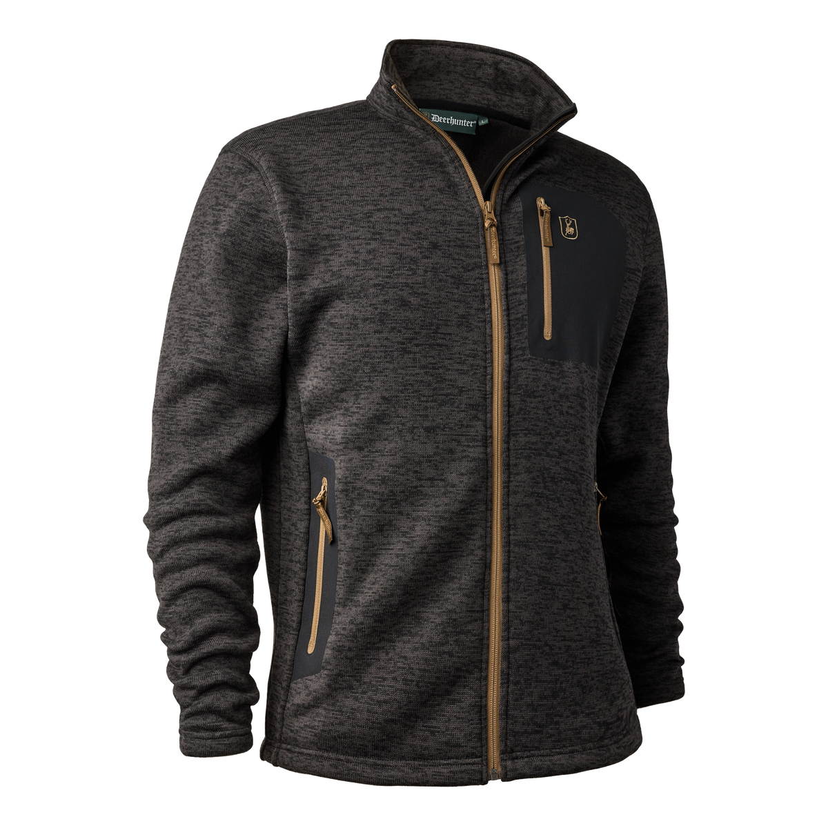 Sarek Strickjacke Dunkelgrau - Deerhunter