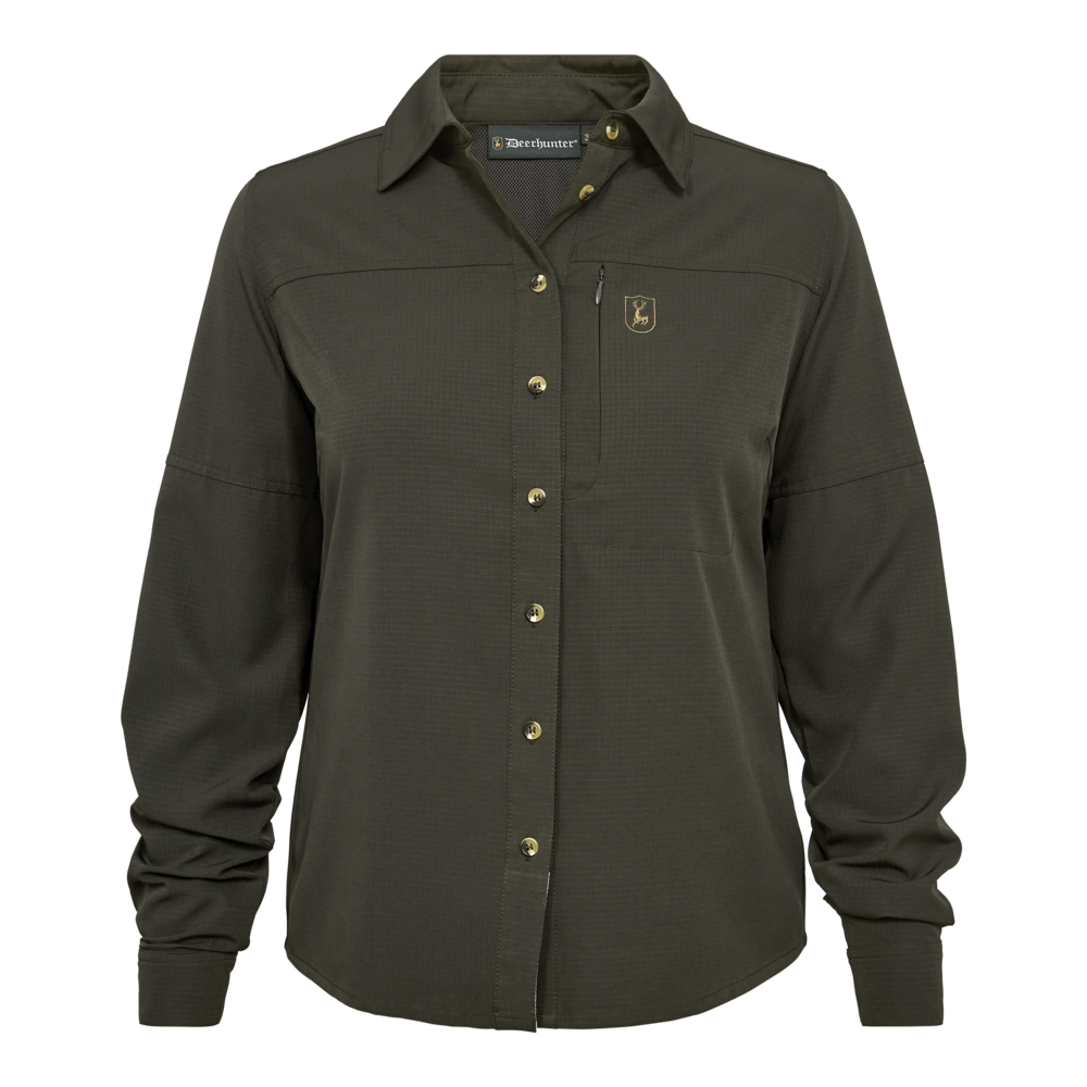 Damen Canopy Hemd - Forest Green - Deerhunter