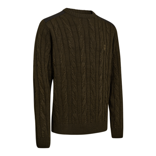 Randall Strickpullover mit Rundhalsausschnitt Art Green - Deerhunter