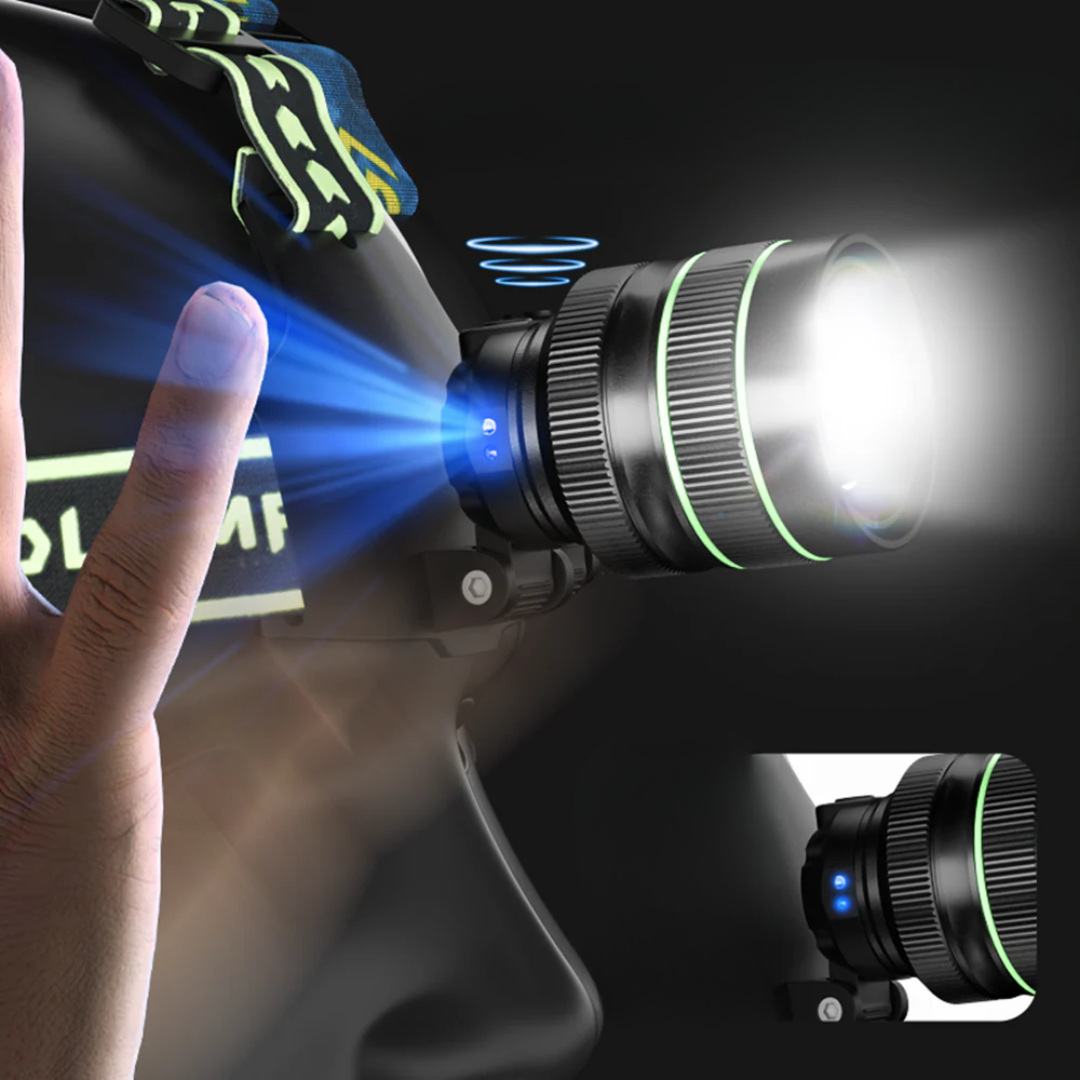 Extrem starke Stirnlampe 10.000 Lumens + Powerbank - Ignition