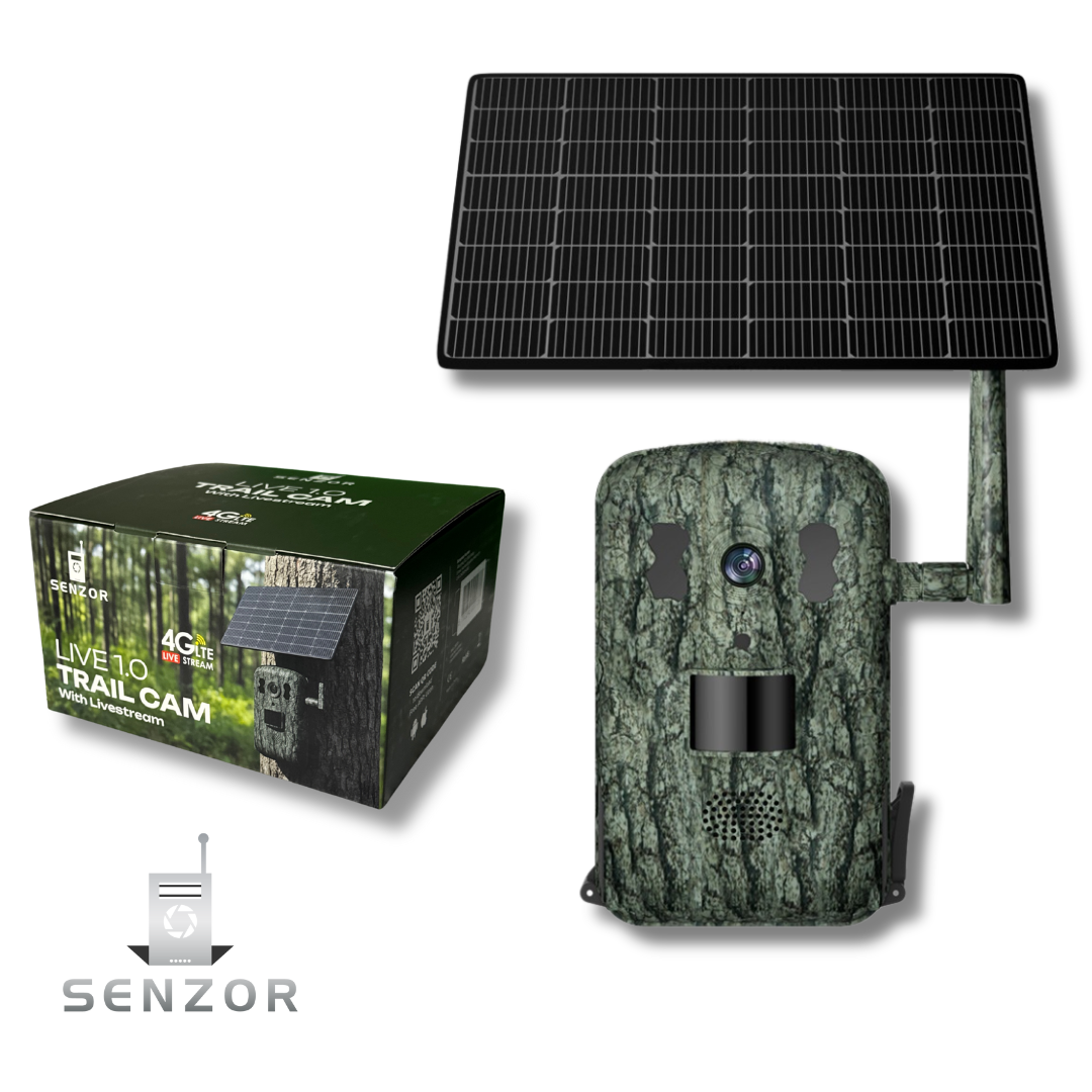 Live Wildkamera 1.0 inkl. Solarpanel und App – Senzor