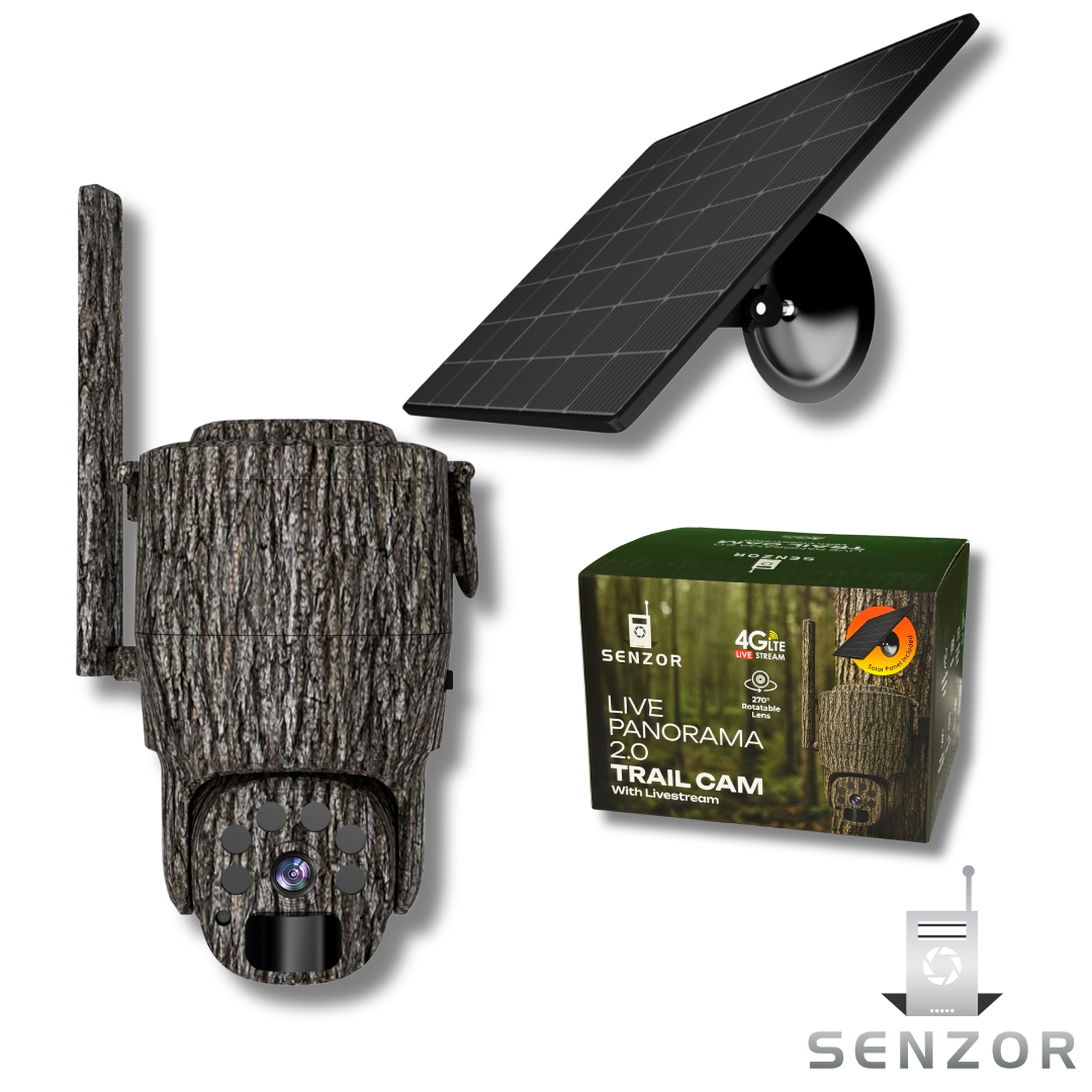 Live Panorama 2.0 Wildkamera inkl. Solarpanel und App – Senzor