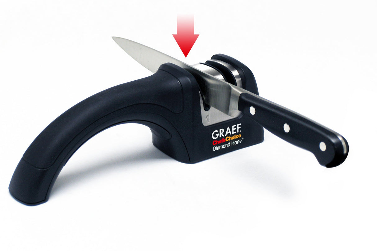 Messerschärfer PRONTO mit Diamantscheibe 20° Schleifwinkel - Graef