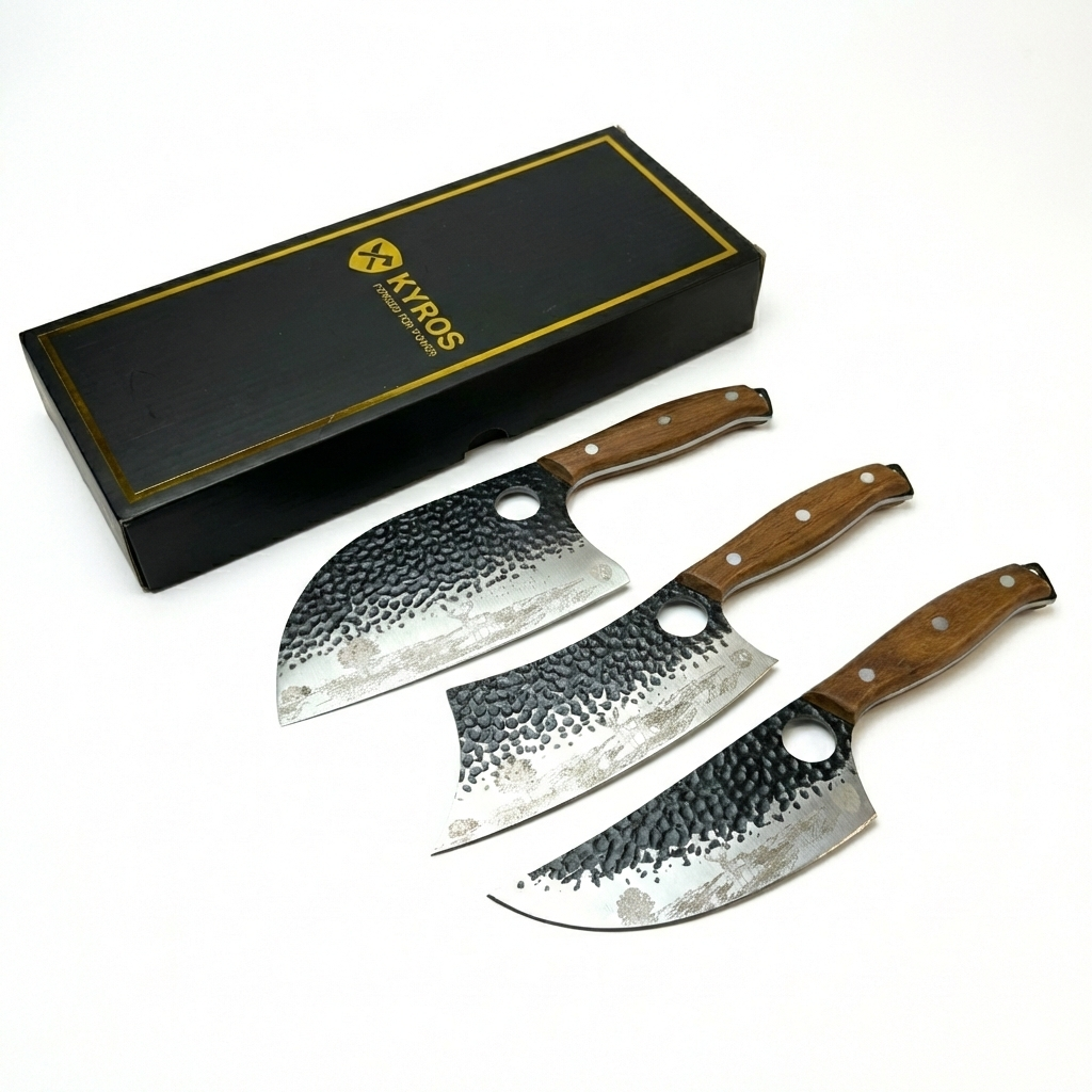 3-in-1 handgeschmiedetes Messerset