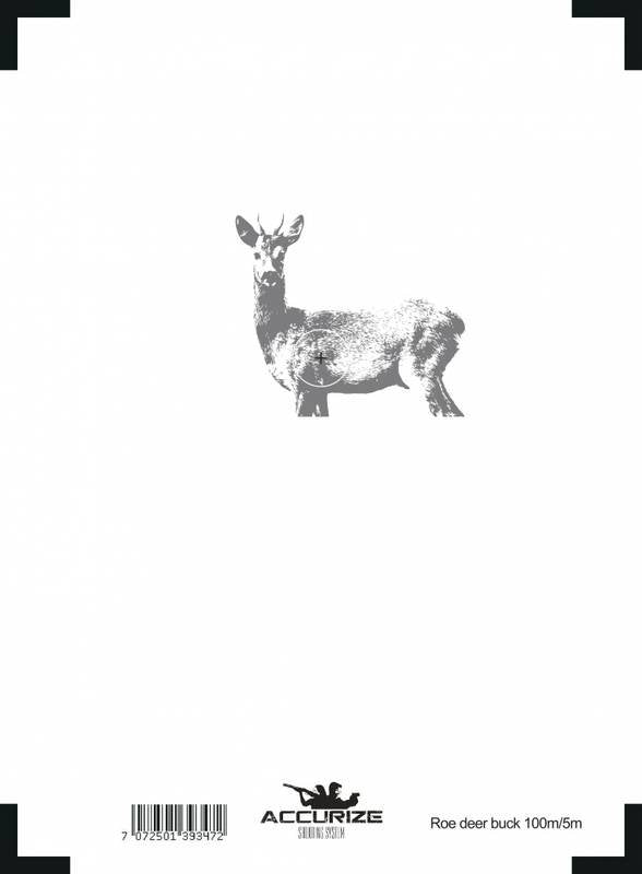 Zielscheibe Frontansicht Bock/Reh/5 m