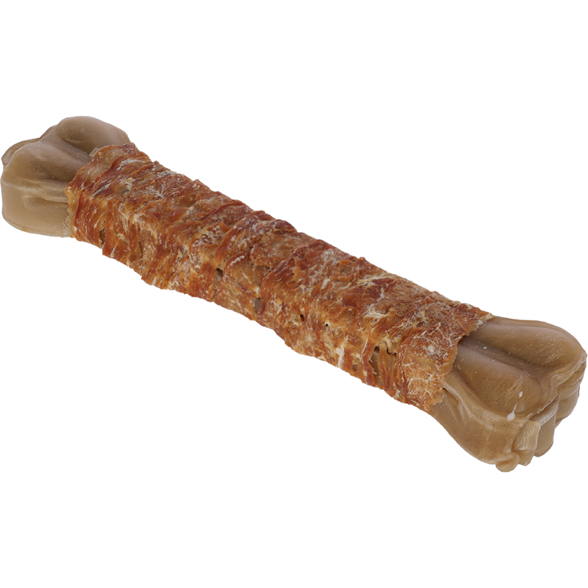 Kauknochen mit Huhn, 30 cm, 500 g – Rawhide