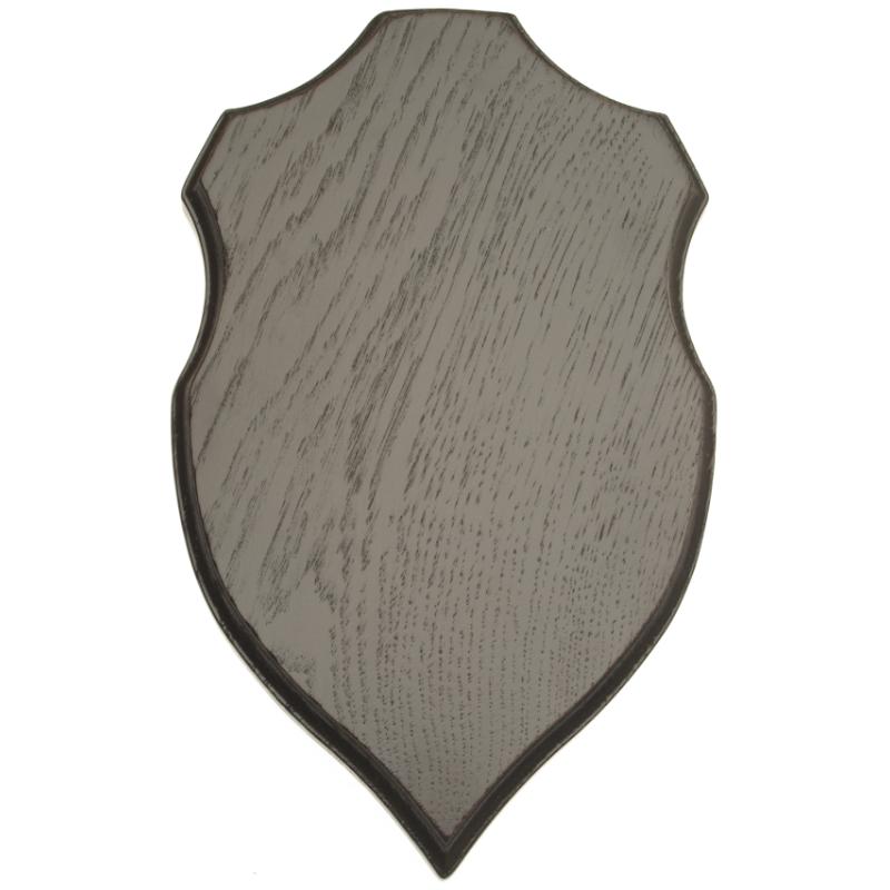Geweihplatte - Damhirsch/Sikahirsch - Dunkle Eiche 32 x 19,5 cm - Hunters Cho
