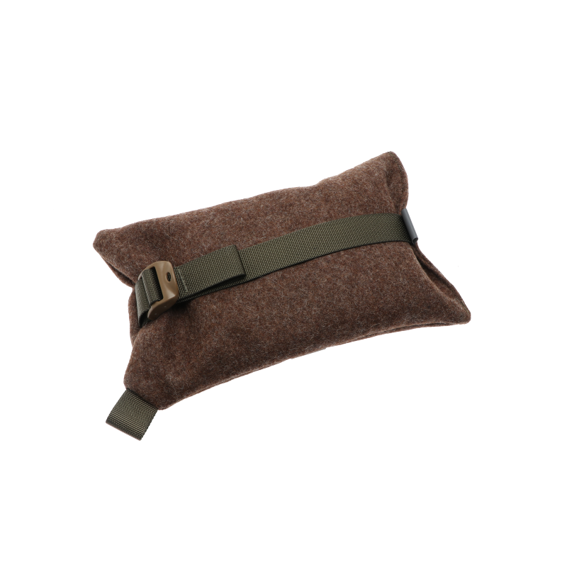 Schießunterlage Braun Loden, kann am Gewehr befestigt werden - Strasser