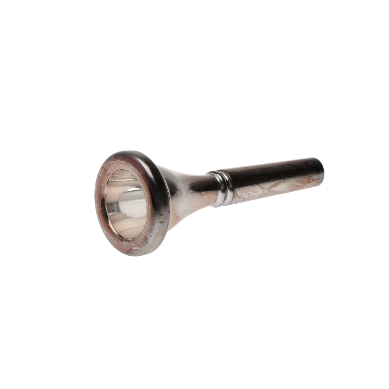 Mundstück für Parforcehorn Messing normaler Kessel