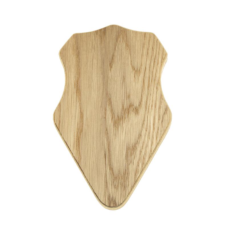 Trophäenschild Bock Helle Eiche - 18 x 11
