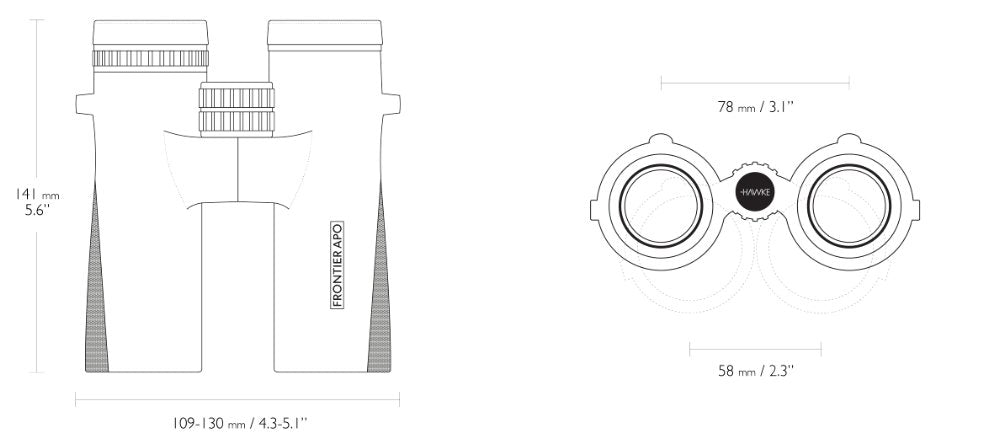 Frontier APO 10x42 Grün - Hawke