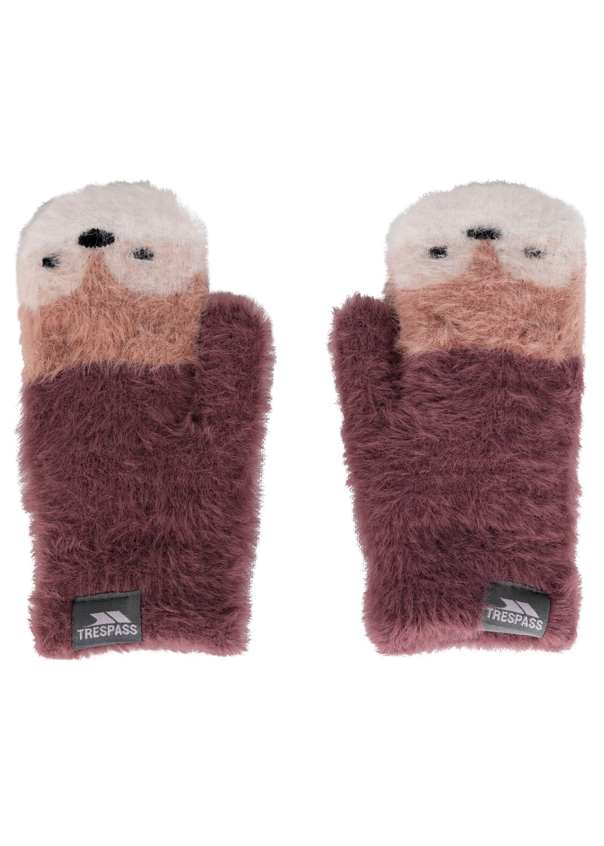 Hillside- Kids Knitted Mitts - Rose Tone - Trespass