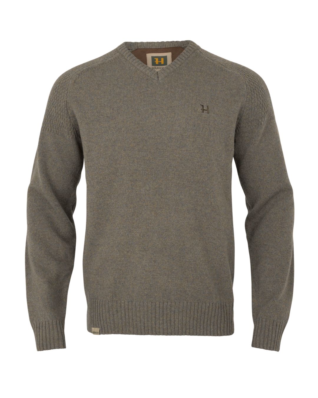 Vincent Merino V-Neck Pullover - Dark Sand – Härkila