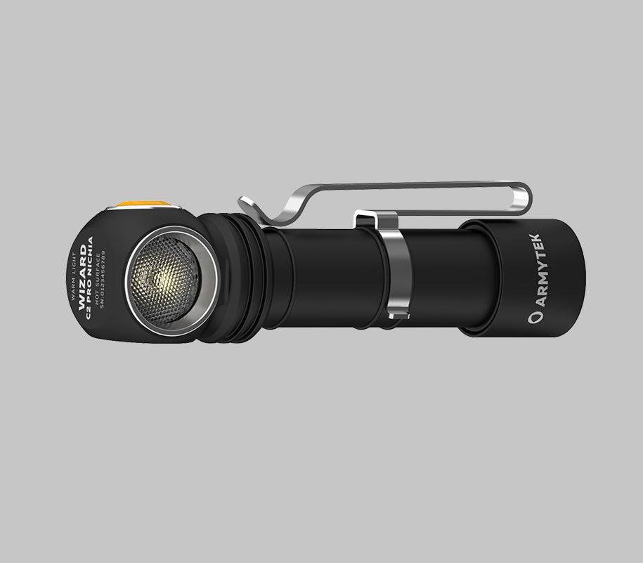 Wizard C2 Pro Nichia / Warmweiß / 1600 lm / CRI>90 / TIR 70°:120° / +Holster / 1x18650 (inkl.) / Magnet-USB - Armytek