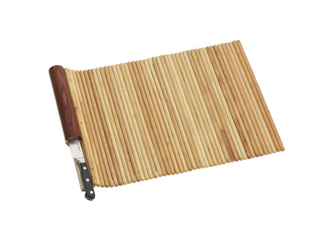 GUALTIERO faltbares Schneidebrett aus Esche mit Messer - Legnoart