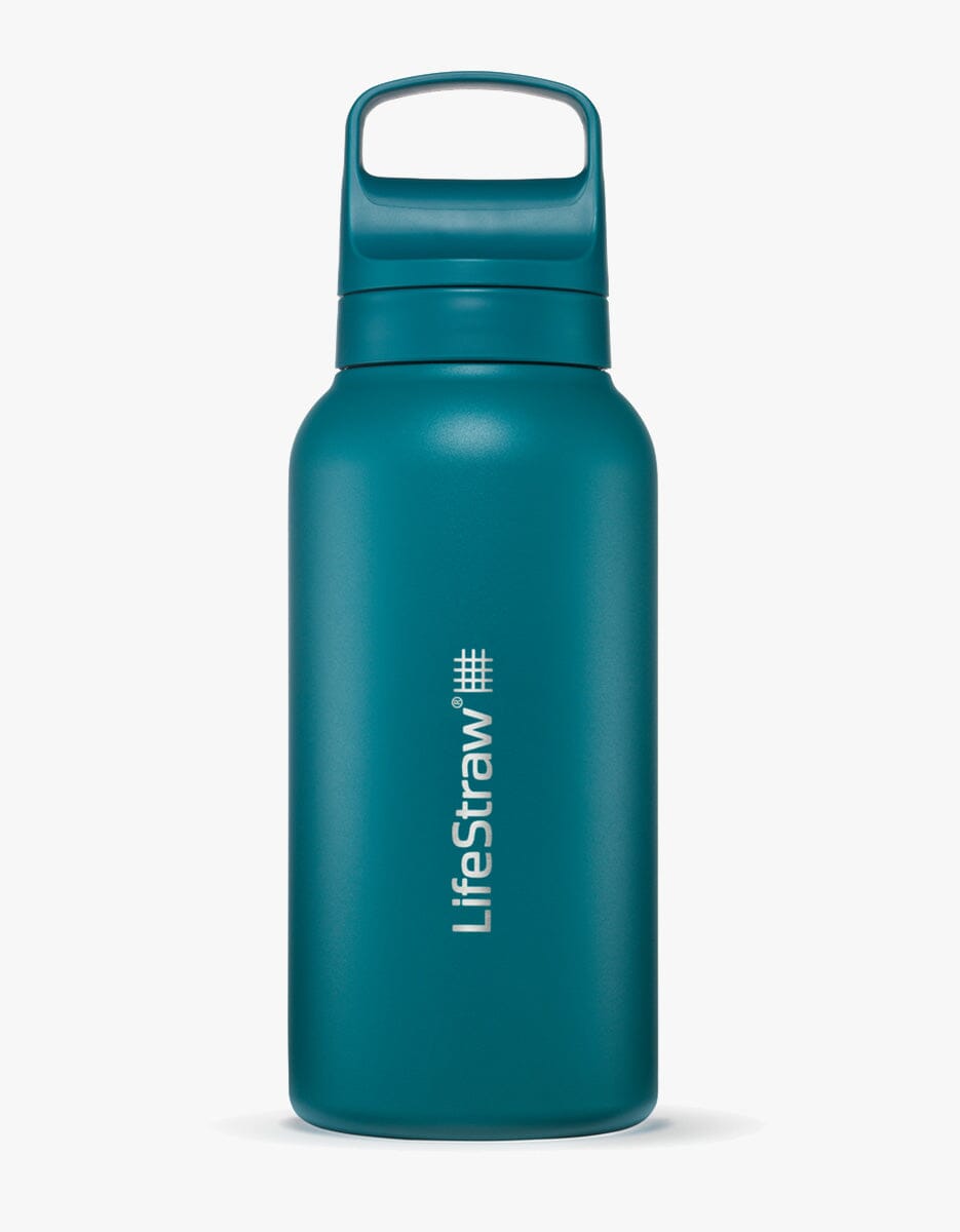 LifeStraw Go 2.0 Edelstahl-Wasserfilterflasche Laguna Teal / 1 L