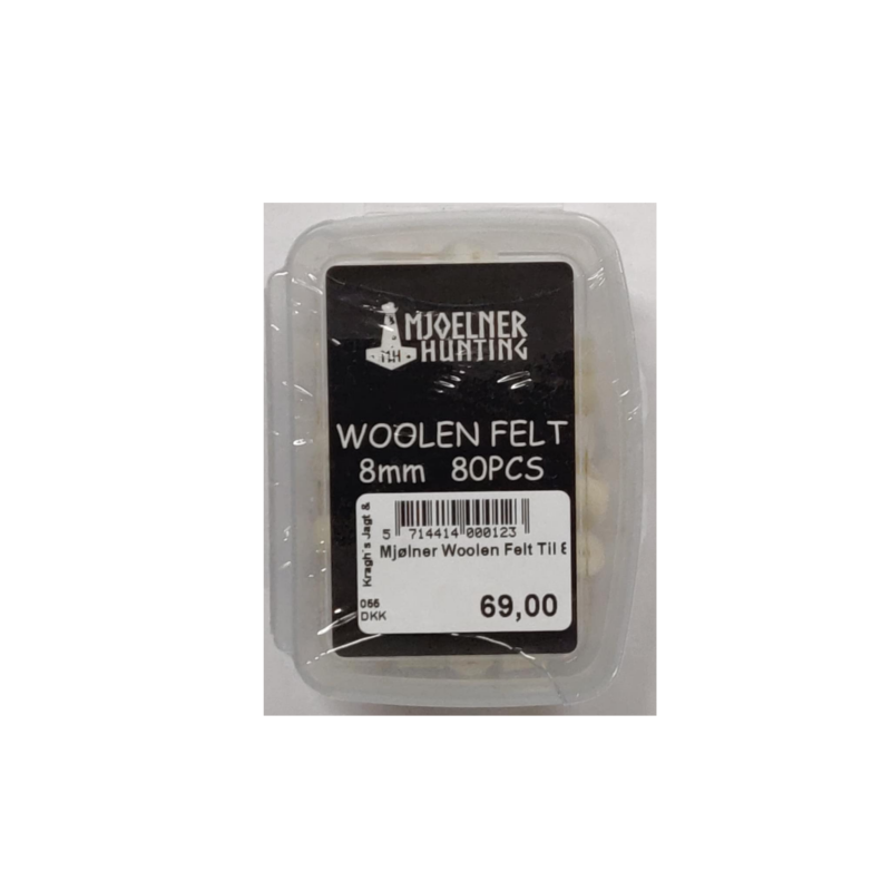 Woolen felt for 8mm. 80pcs