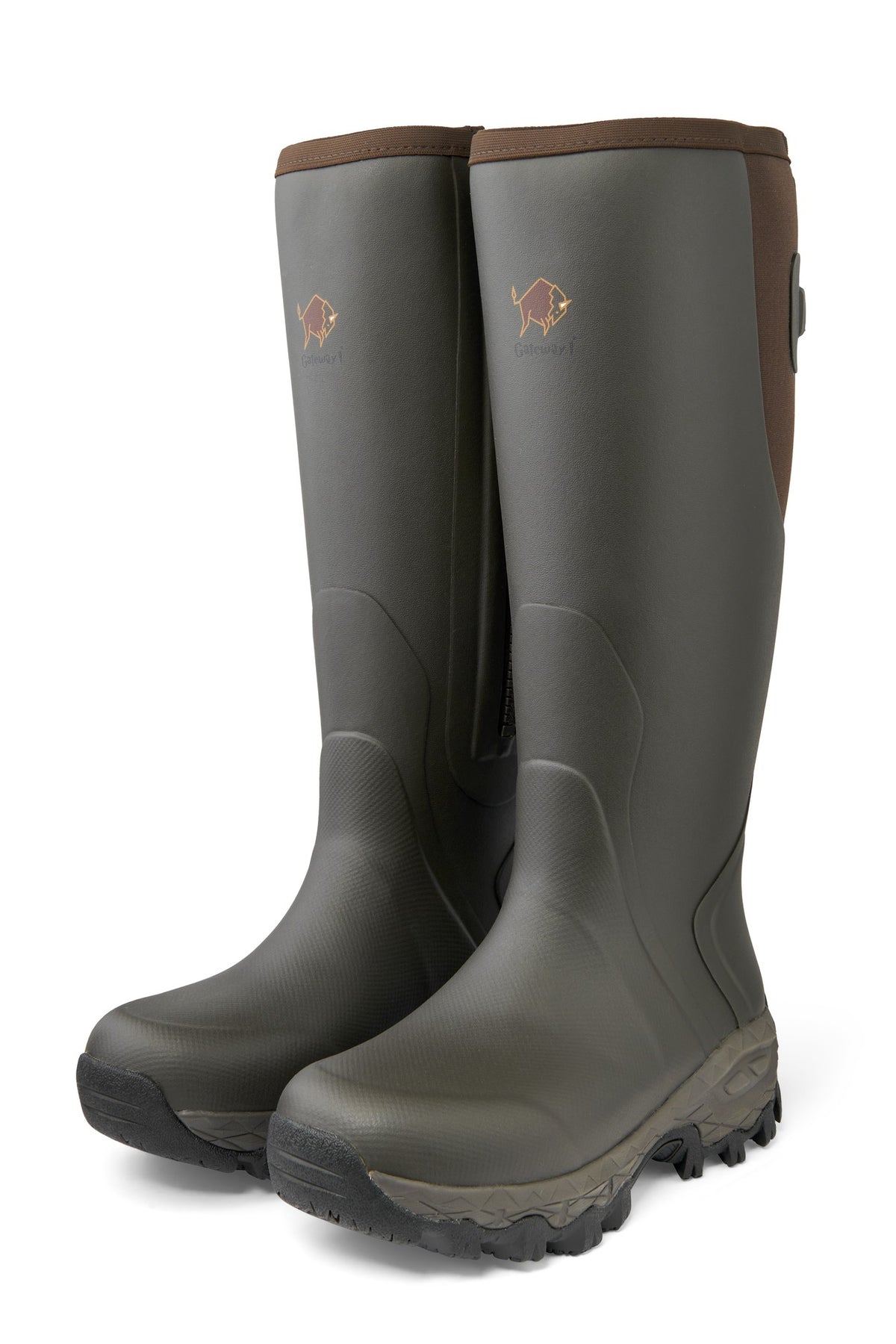 Moor Country Lady 17" Stiefel mit Seiten-Reißverschluss Dunkel Braun - Gateway1