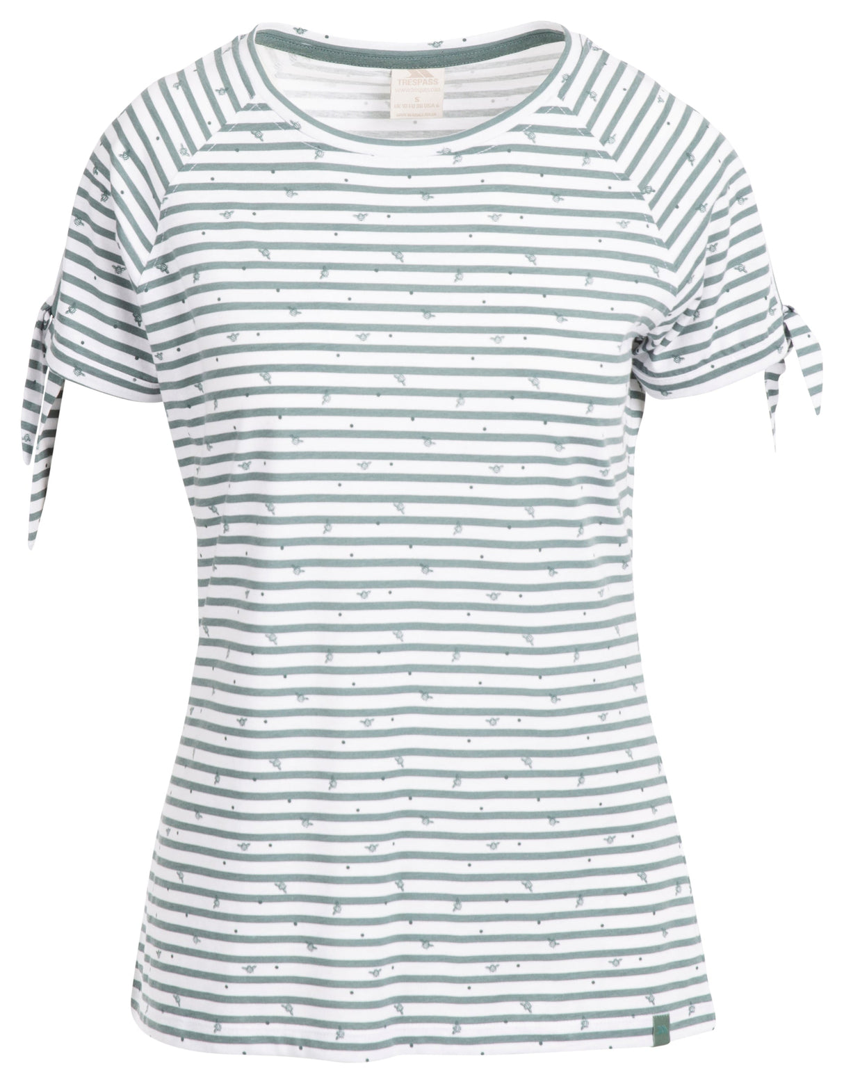 Penelope - Teal Mist Stripe Bee Print - Trespass