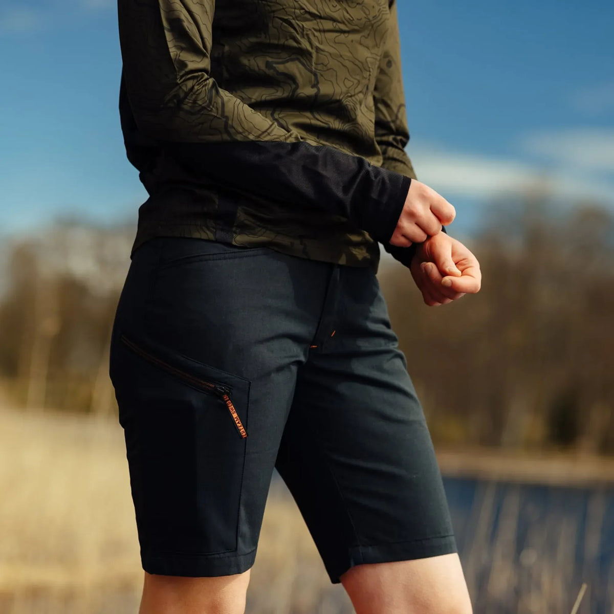 Meadow Damen-Shorts Schwarz – Swedteam