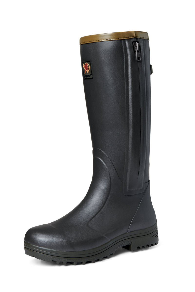 Pheasant Game 18" Leder Seiten-Reißverschluss - Black Olive – Gateway1