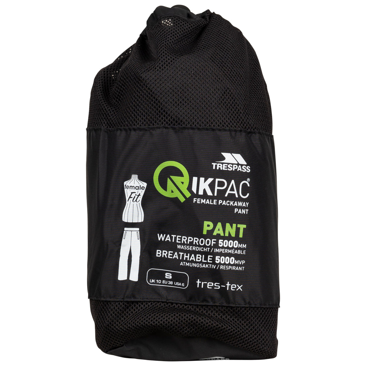 Qikpac Pant - Black - Trespass