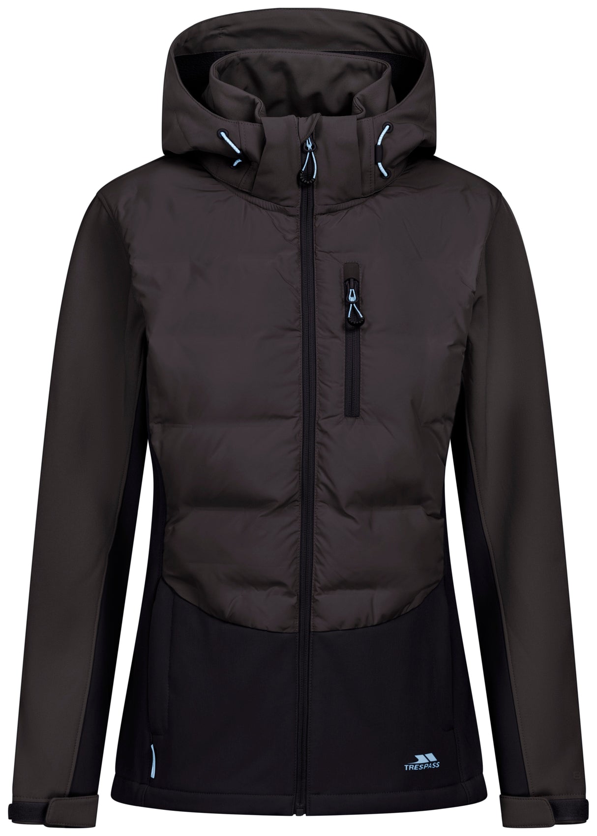 Scarlet- Female Hybrid Softshell Jkt - Charcoal - Trespass