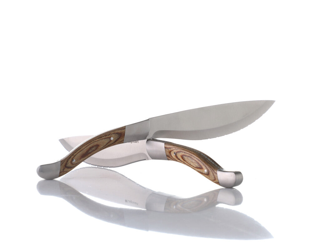 ANGUS Steakmesser Helles Holz - Legnoart