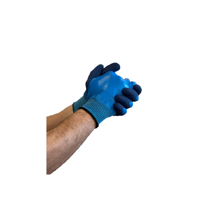 Schützende Latexhandschuhe