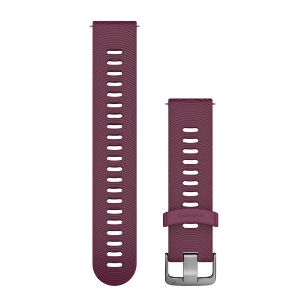 Quick-Release-Armbänder (20 mm), Berry Silikonarmband, Hardware aus Edelstahl – Garmin