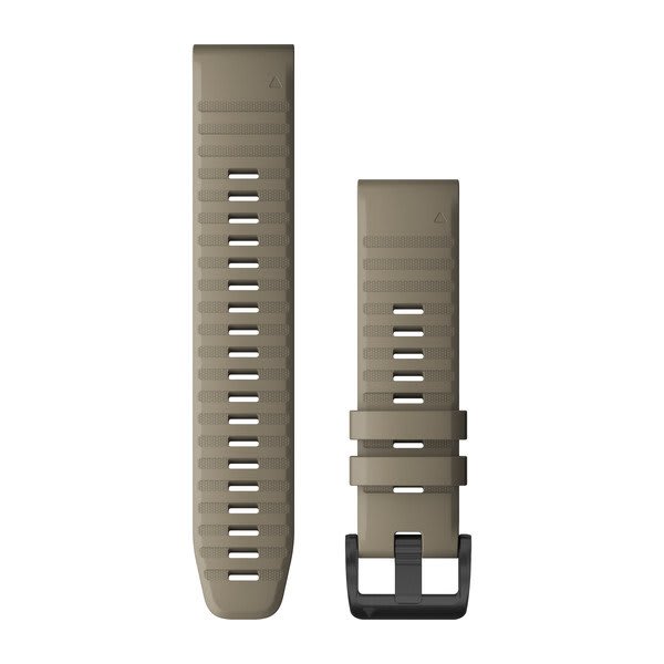 QuickFit® 22 Uhrenarmbänder, Dark Sandstone Silikon – Garmin