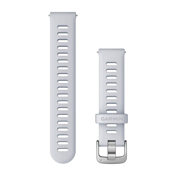 Quick Release-Armbänder (18 mm) Whitestone Silberne Hardware – Garmin