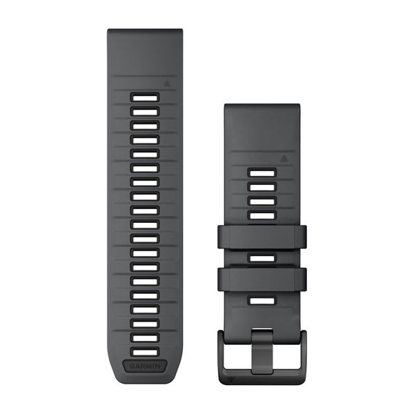 QuickFit® 26 Armbänder Slate Grey/Schwarz Silikon – Garmin