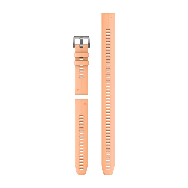 QuickFit® 22 Armbänder, Silikon in Shell Pink (Taucher-Set mit 3 Teilen) – Garmin